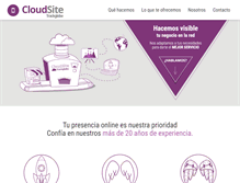 Tablet Screenshot of cloudsite.es